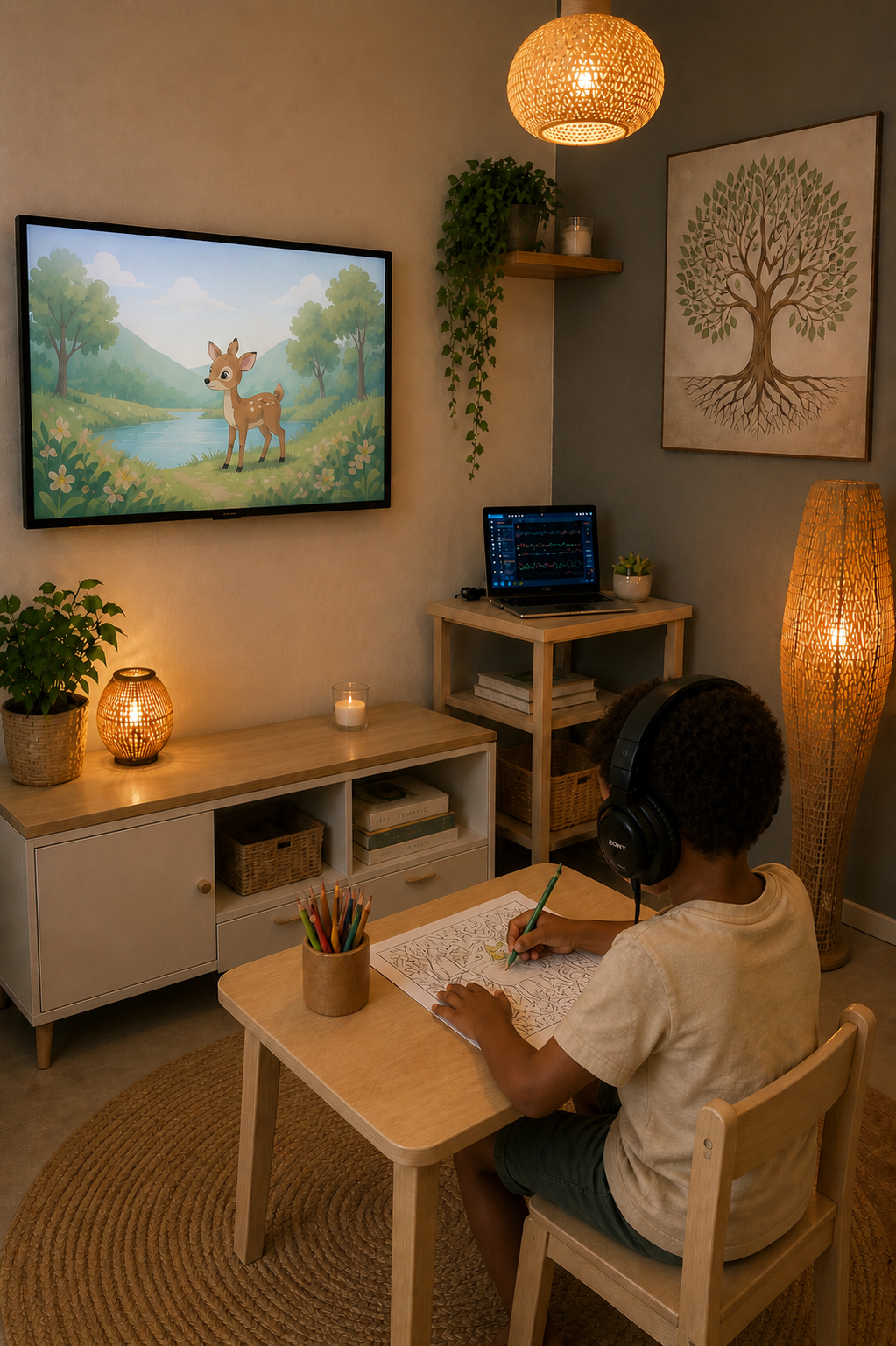 Séance de neurofeedback — visuel d'illustration
